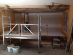 Rolsteiger geplaatst i.v.m. stucadoren plafond